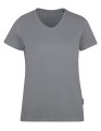Dames T-shirt V HRM Luxury V-Neck Tees Stone